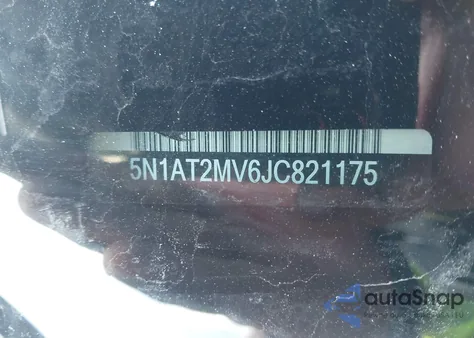 2018 Nissan Rogue Sv from USA, damaged, VIN 5N1AT2MV6JC821175